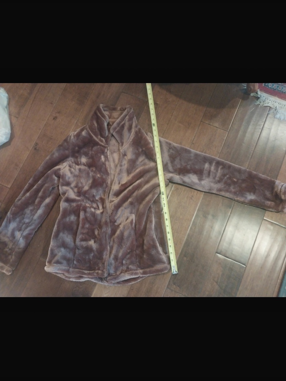 32 Degrees Plush Teddy Jacket in Brown